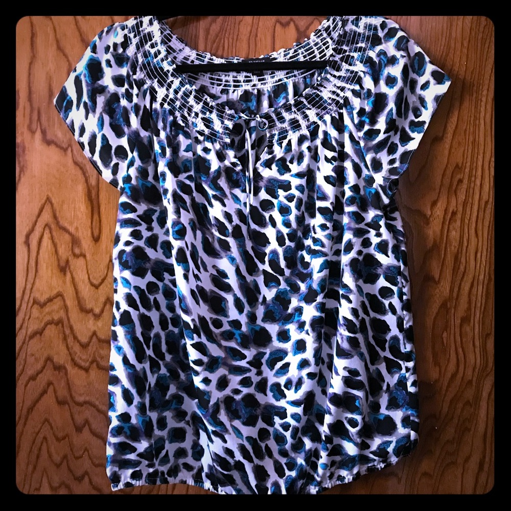 Ann Taylor Print Blouse